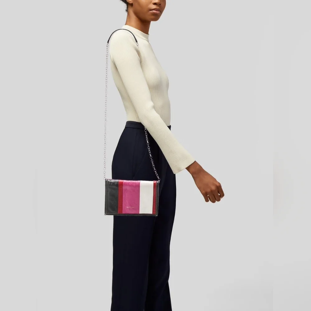 Balenciaga Bazar Chain Crossbody Bag Multicolored